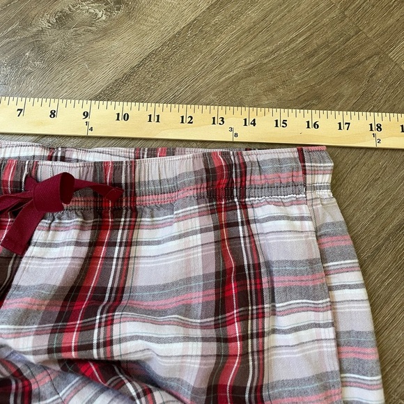 Victoria’s Secret Red Plaid Pajama Pants Pull On Drawstring Elastic Waist ~ Sz M - Picture 13 of 13
